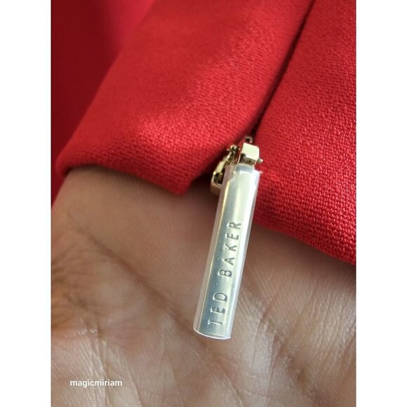 Ted Baker London Vibrant Red Ruffle Dress - Picture 4 of 15